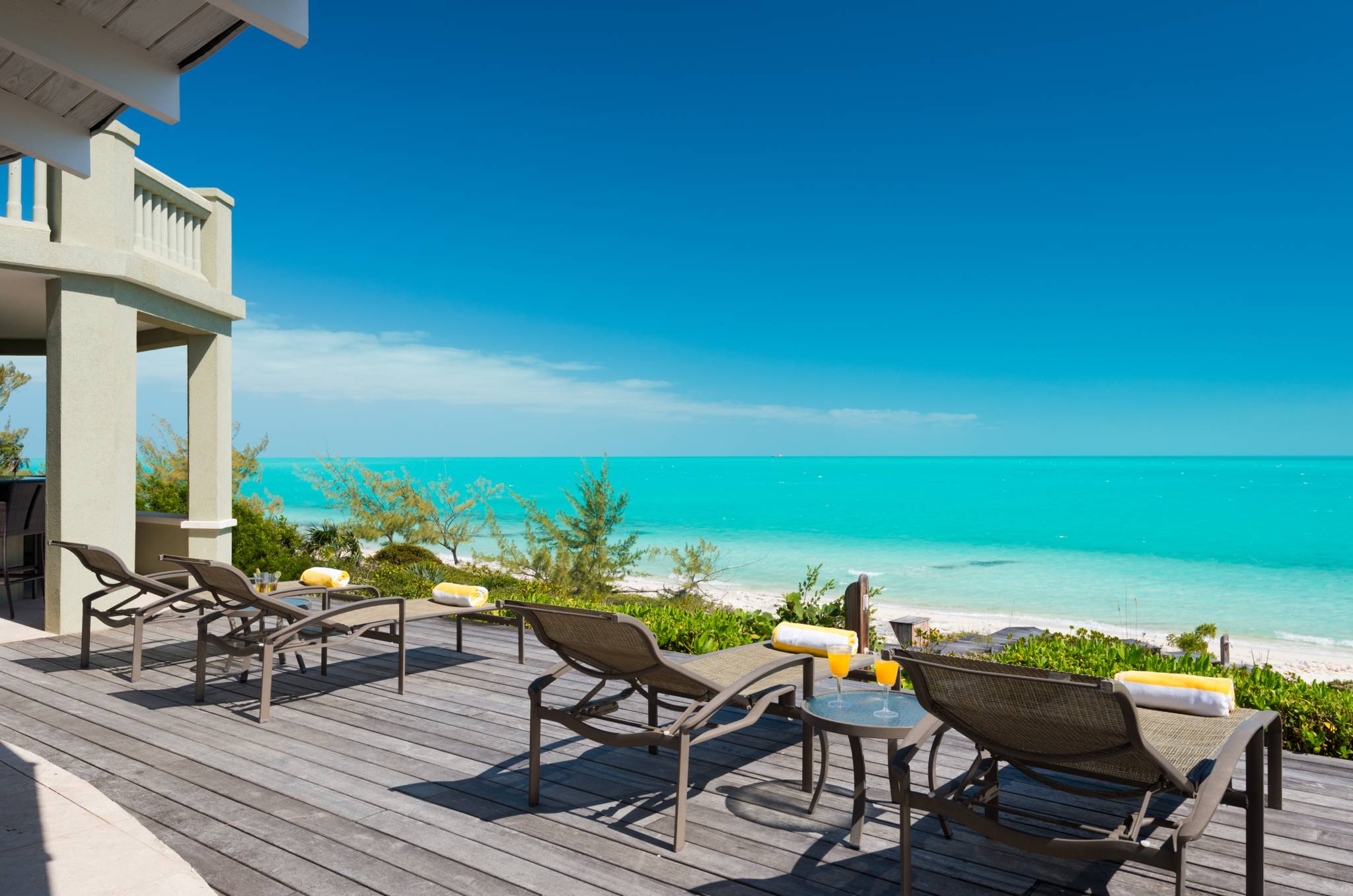 Calms seas and quiet beach define Casa Varnishkes luxury vacation villa